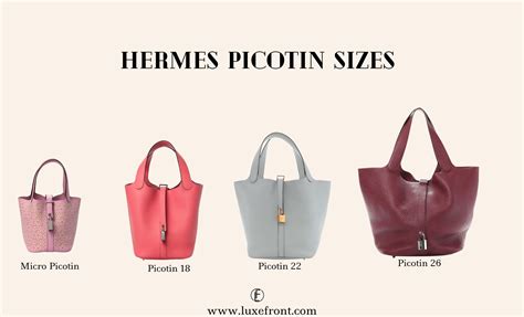 hermes picotin color|hermes picotin size chart.